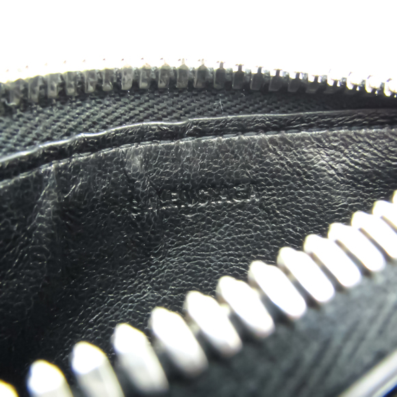 BALENCIAGA 655594 Unisex Calfskin Card Wallet Black - Picture 8 of 10